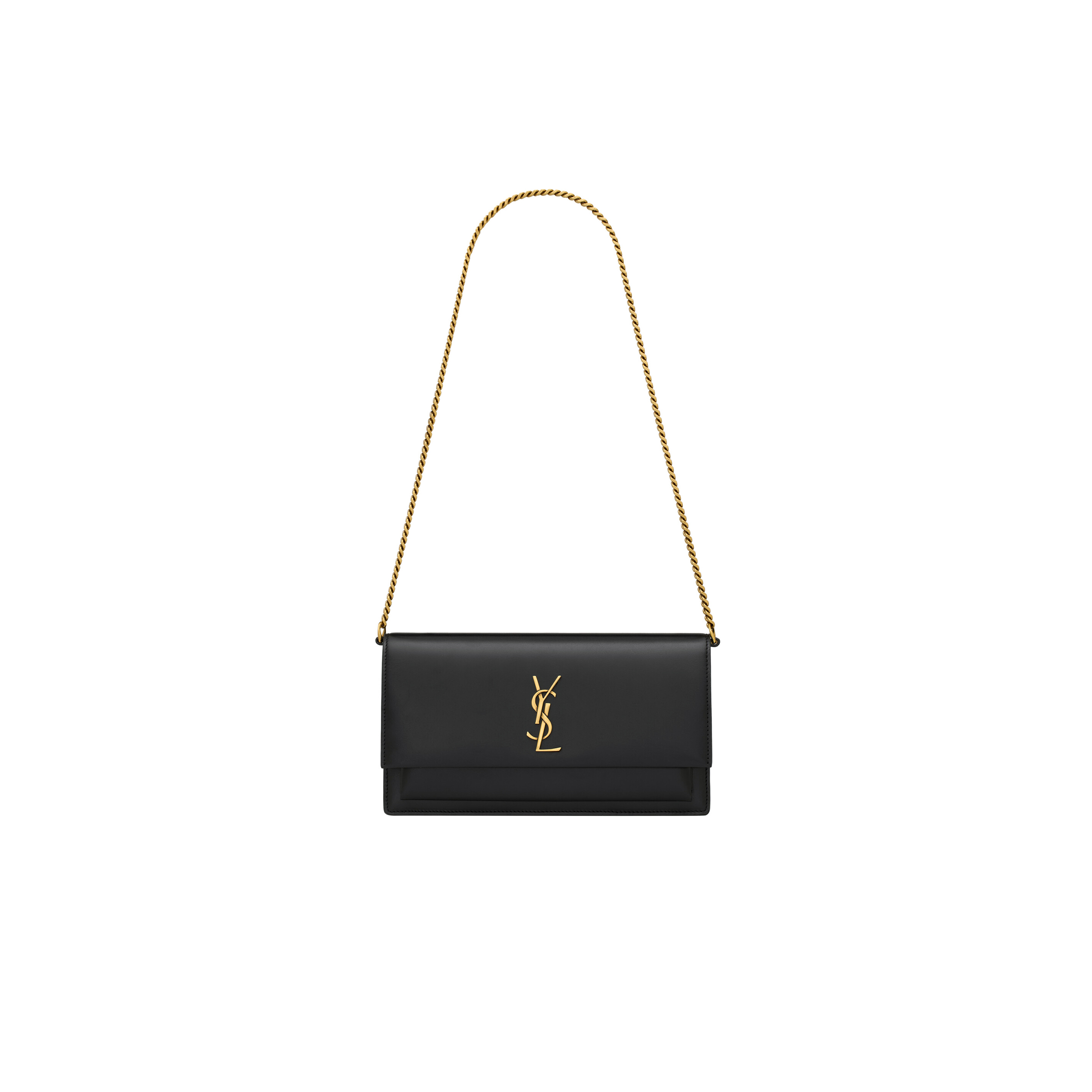 YSL SUNSET CLUTCH IN BOX SAINT LAURENT 8109970SX0W1000 (22*12*2cm)